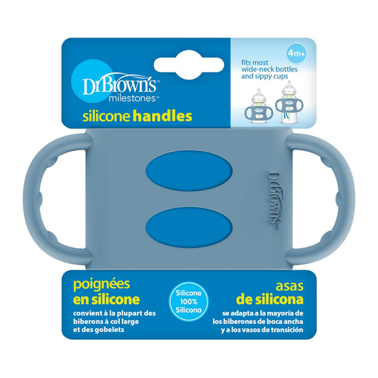 Dr. Brown's Wide-Neck Silicone Handles - Blue
