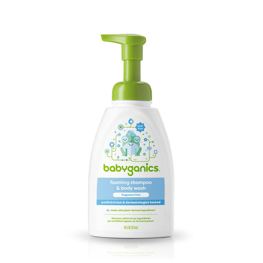 babyganics Shampoo & Body Wash - Fragrance Free 473ml