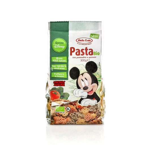 Dalla Costa Organic Pasta with Tomato & Spinach 300g - Mickey Mouse