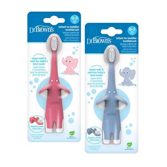 Dr. Brown's Super-Soft Training Toothbrush - Elephant