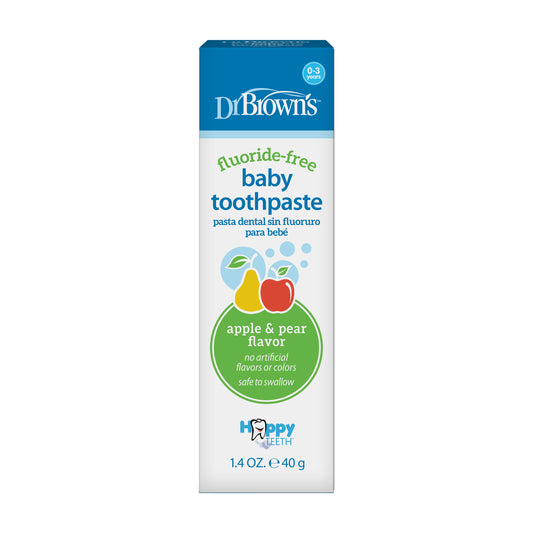 Dr. Brown's Natural Baby Toothpaste (Safe to Swallow) - Pear & Apple