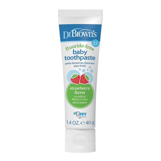 Dr. Brown's Natural Toddler Toothpaste (Safe to Swallow) - Strawberry