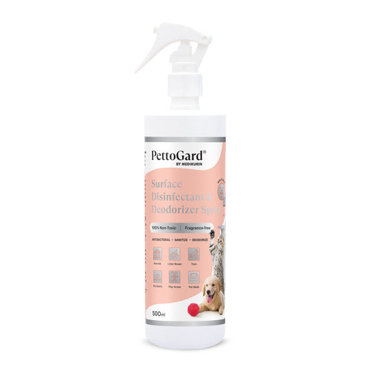 PettoGard Surface Disinfectant & Deodorizer Spray 500ml (best before: 1/2026)