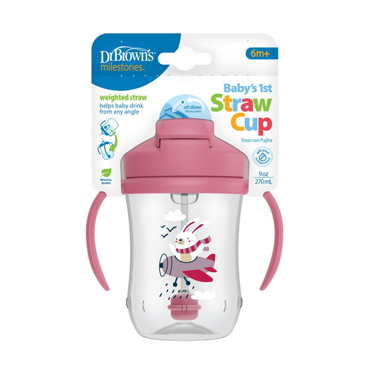 Dr. Brown's Baby's 1st Straw Cup w/Handles 9oz